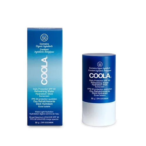 Coola Refreshing Water Hydration Stick Organic Face Sunscreen SPF 50