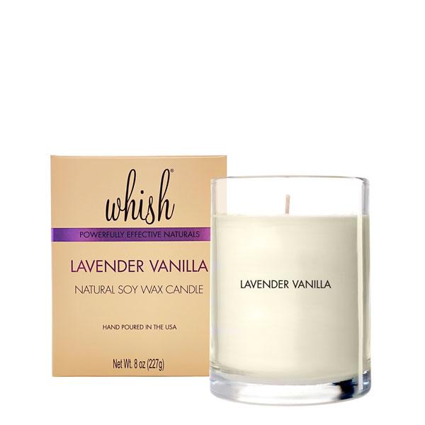 Whish - Lavender Vanilla Natural Soy Wax Candle 8oz